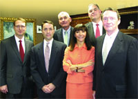 http___businesswest_com_upload_creative-7dec09_jpg Members of the team at Pellegrini, Seeley, Ryan & Blakesley: from left, Earlon Seeley III, Patrick McHugh, Donald Blakesley, Phyllis Ryan, Michael Chieco, and Earlon Seeley Jr.