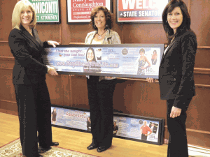 From left, Marketing Doctor owner Janet Casey, graphic designer Laura Pixley, and office manager Julie Rosten