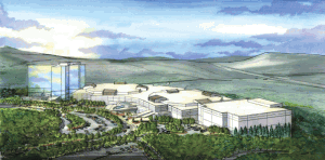CasinoRendering Mohegan Sun’s proposal to build a resort casino just off exit 8