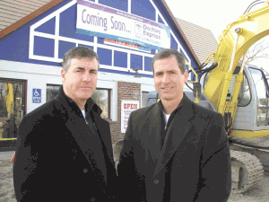 DoctorsExpress James Brennan, left, and Rick Crews, at the site of the second Doctors Express location in West Springfield.