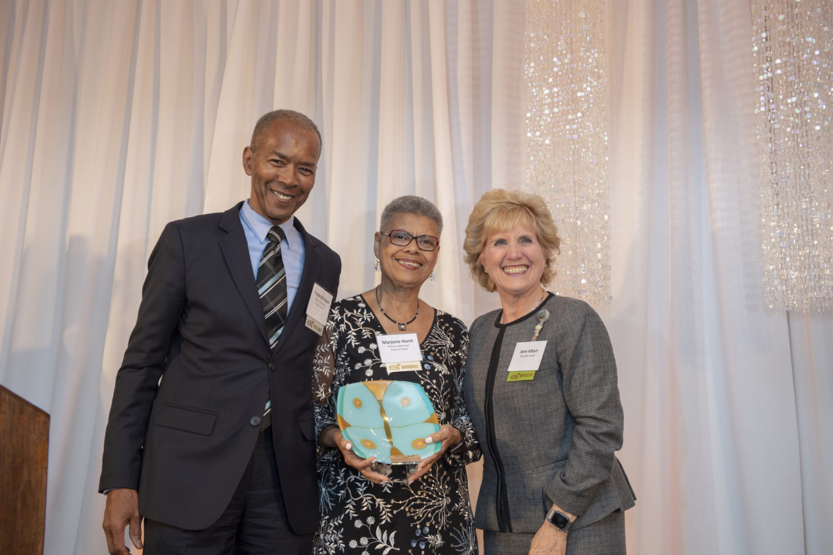 2019 Difference Makers Frederick and Marjorie Hurst and Jane Albert, Baystate Health.