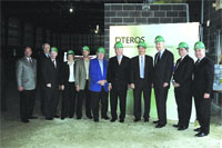 Attendees at the groundbreaking ceremonies for Qteros’s plant in Chicopee hailed it as much more than a match of a tenant with available space.