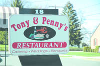 Tony & Penny's Sign