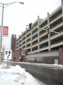 The Columbus Center Garage in downtown Springfield