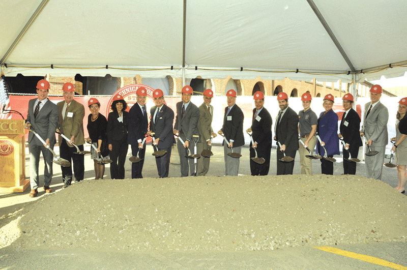 Springfield Technical Community College (STCC) hosted a groundbreaking ceremony on Oct. 18 at campus Building 19, which will be renovated and transformed into the Ira H. Rubenzahl Student Learning Commons, set to open in the fall of 2018.