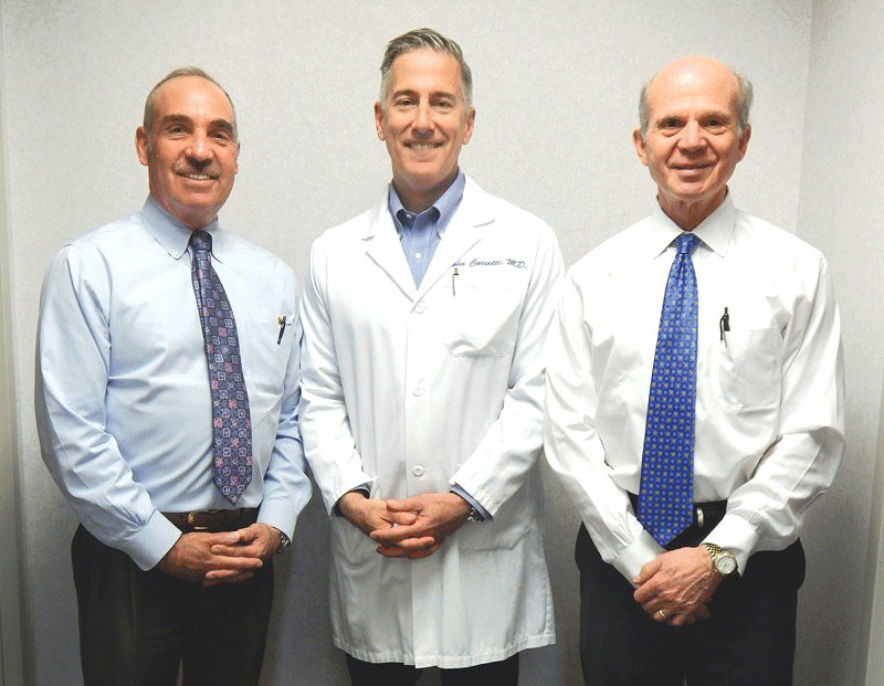 Dr. Sumner Karas, Dr. John Corsetti, and Dr. Joseph Sklar