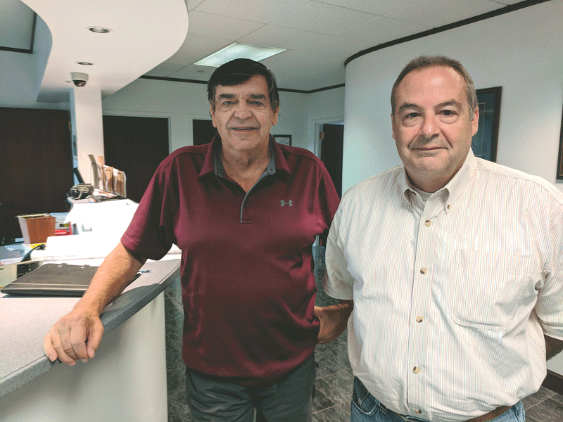President Joe Marois (left) and Vice President Carl Mercieri