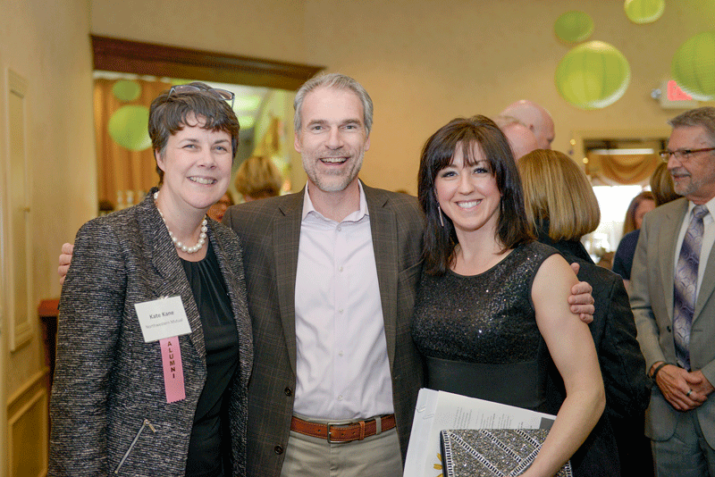 From left: Kate Kane of Northwestern Mutual, a 2009 Difference Maker, with Nick LaPier, CPA and BusinessWest Associate Publisher Kate Campiti.