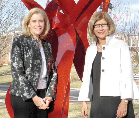 Kathleen Bourque, left, and Carol Leary