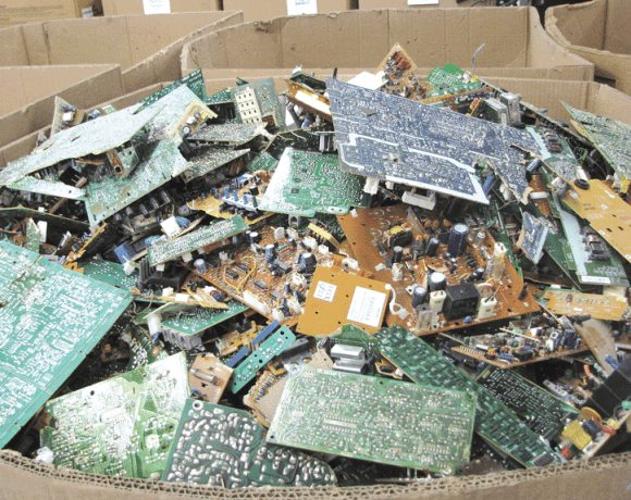 This bin of circuit boards