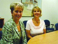 Mary Ellen Scott, left, and Christine Phillips