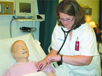 Nursing student Tracy Stanlewicz