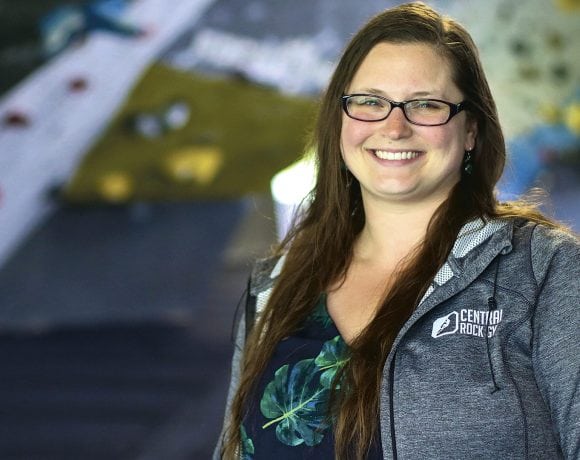 Hana Skirkey says rock climbers are drawn to the sport