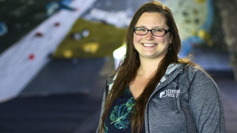 Hana Skirkey says rock climbers are drawn to the sport