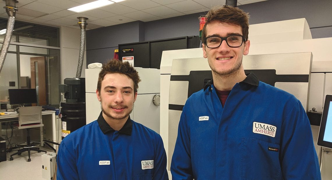 Jack Ford (left) and Jeremy Hall are two of the current student interns at ADDFab.