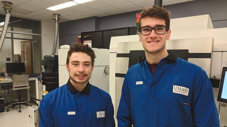 Jack Ford (left) and Jeremy Hall are two of the current student interns at ADDFab.