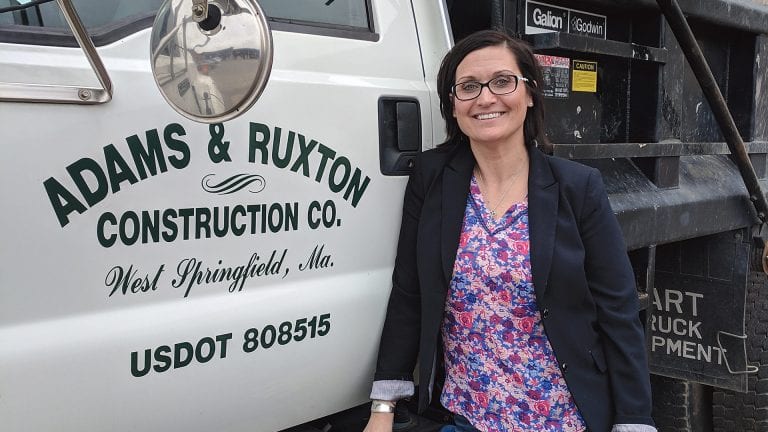 Dorothy Ostrowski says she’s never been happier than she is at the helm of a venerable construction firm.