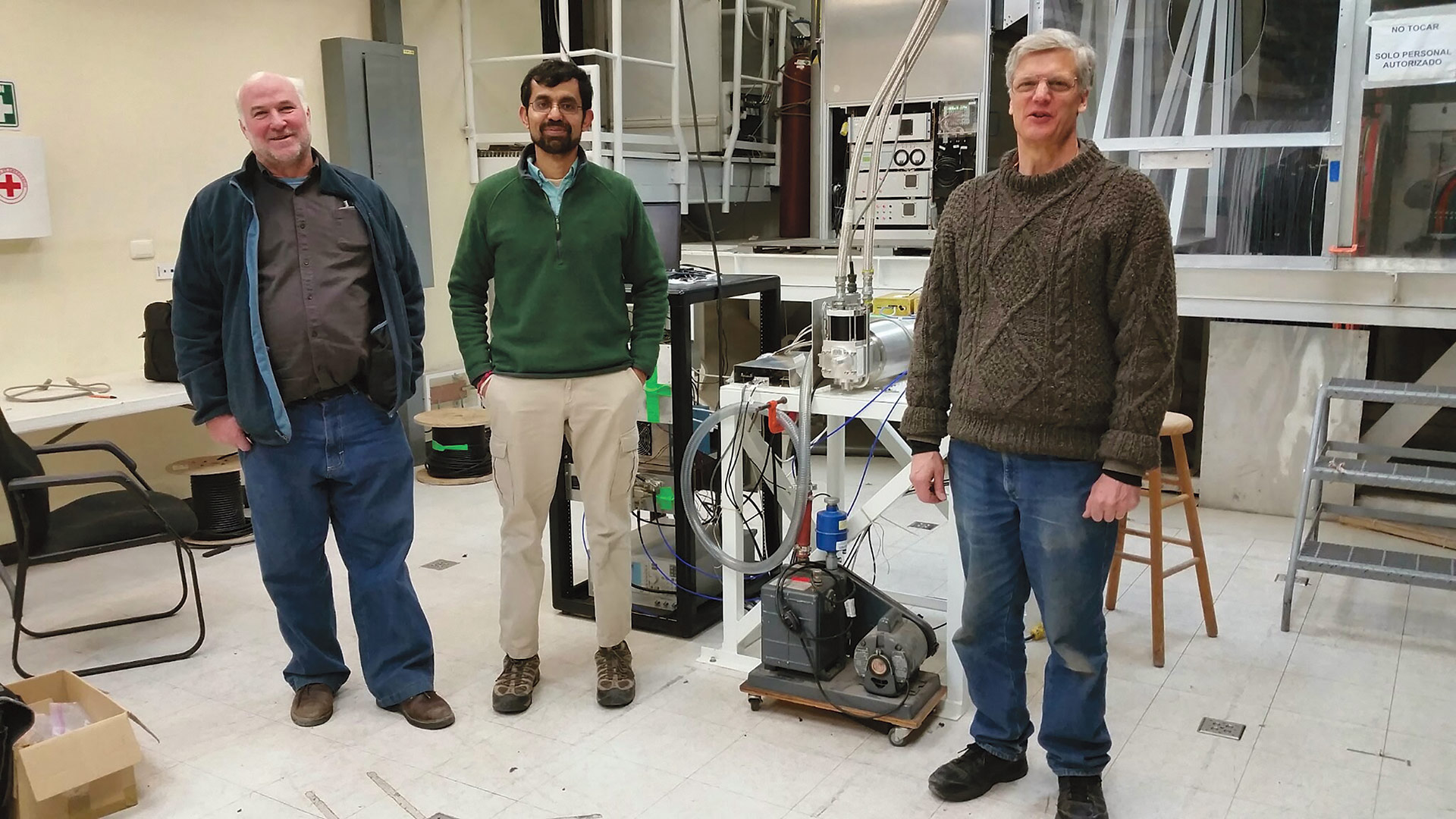 The engineering team responsible for building the 1-millimeter receiver that was installed on the LMT and used for the EHT campaign