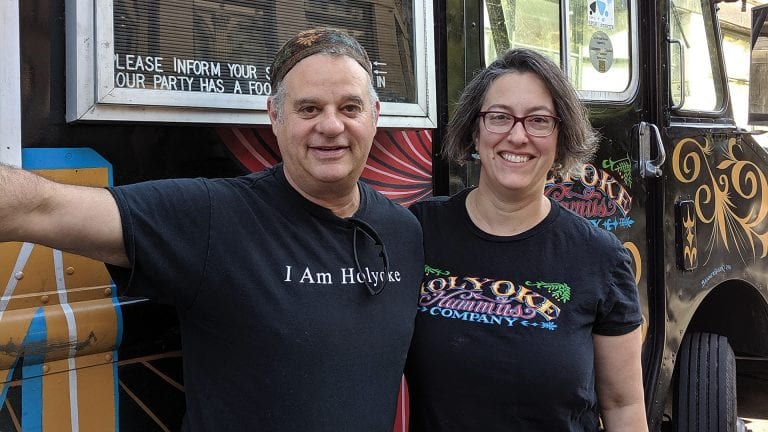 John Grossman and Dawn Cordeiro of Holyoke Hummus