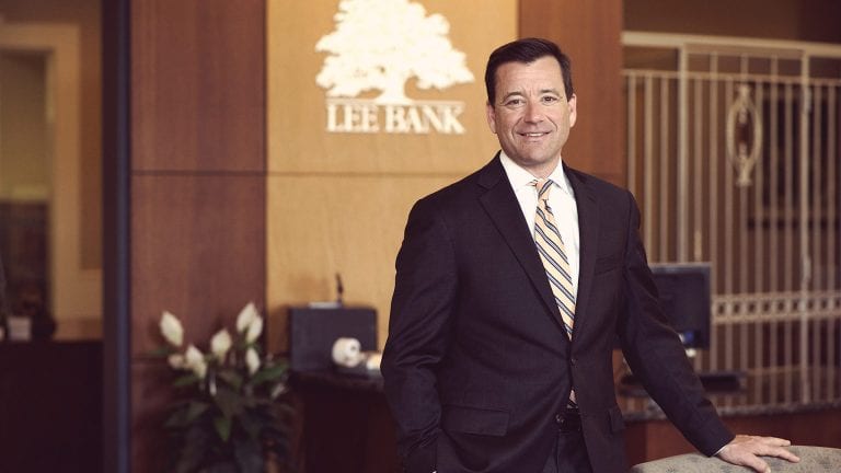 Chuck Leach, president and CEO of Lee Bank.
