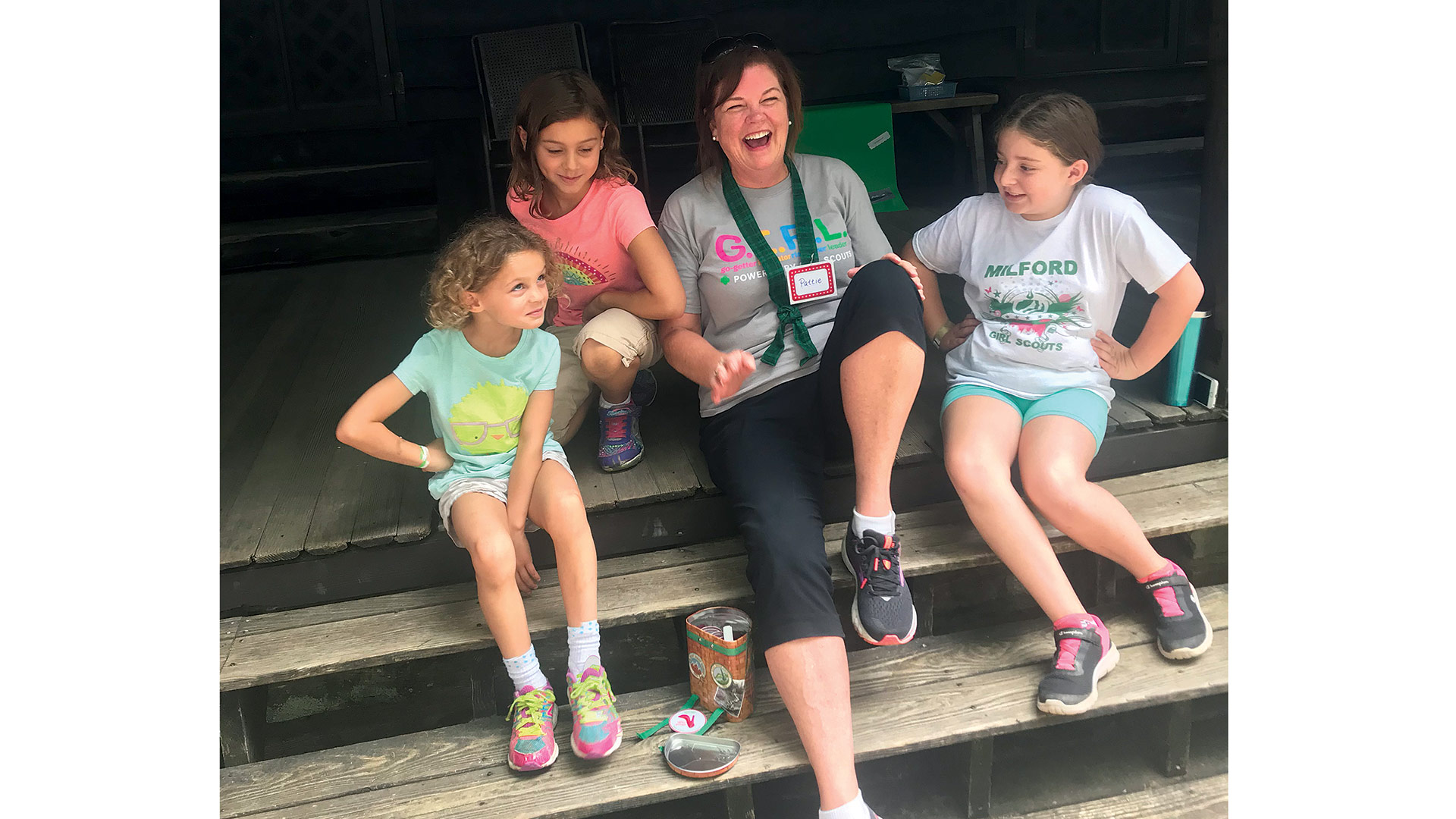Pattie Hallberg says she enjoys spending time with Girl Scouts, and those who have been Scouts and can talk about what that organization has done for them.