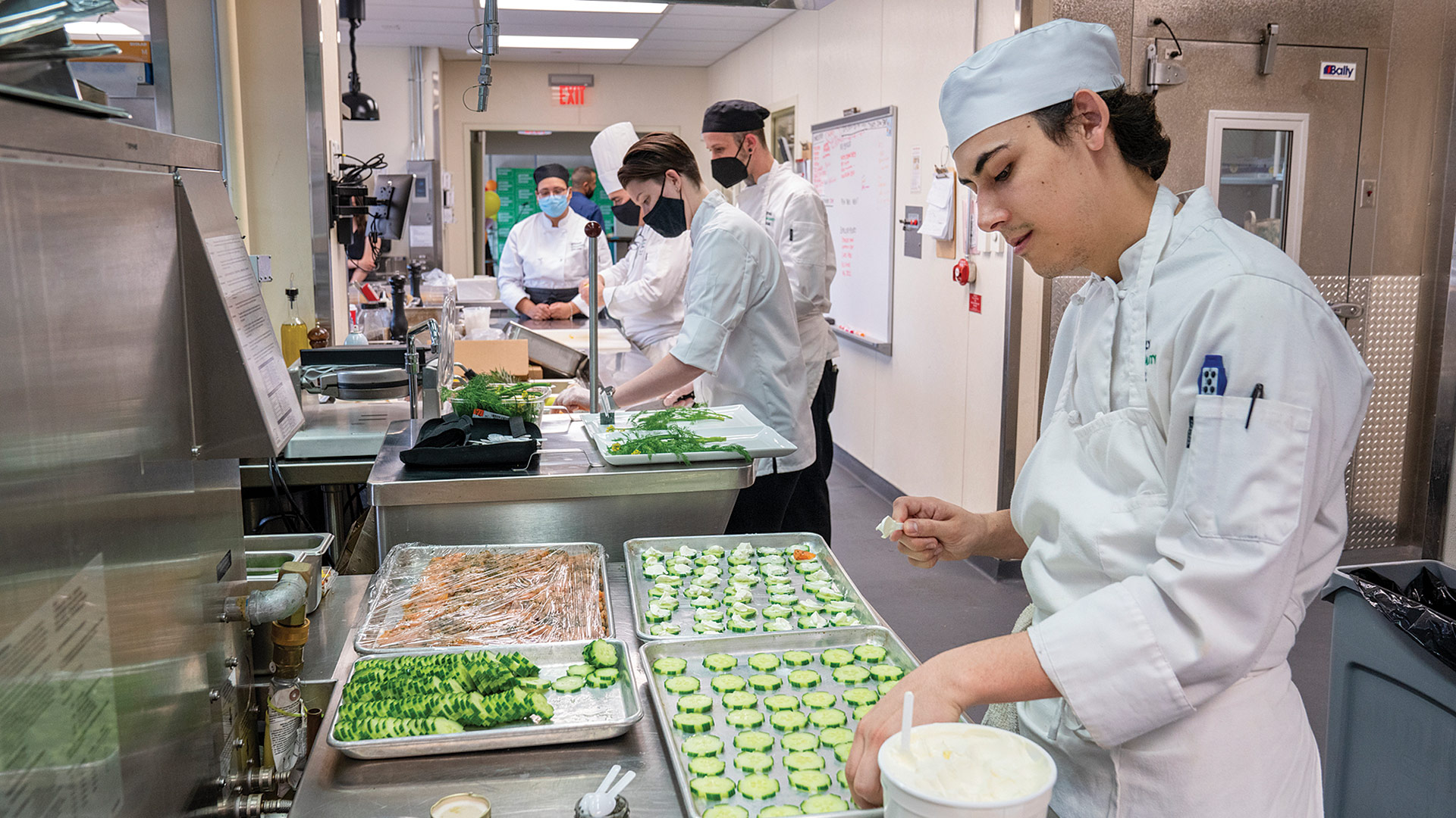 HCC Culinary Arts students prepare hors d’oeuvres
