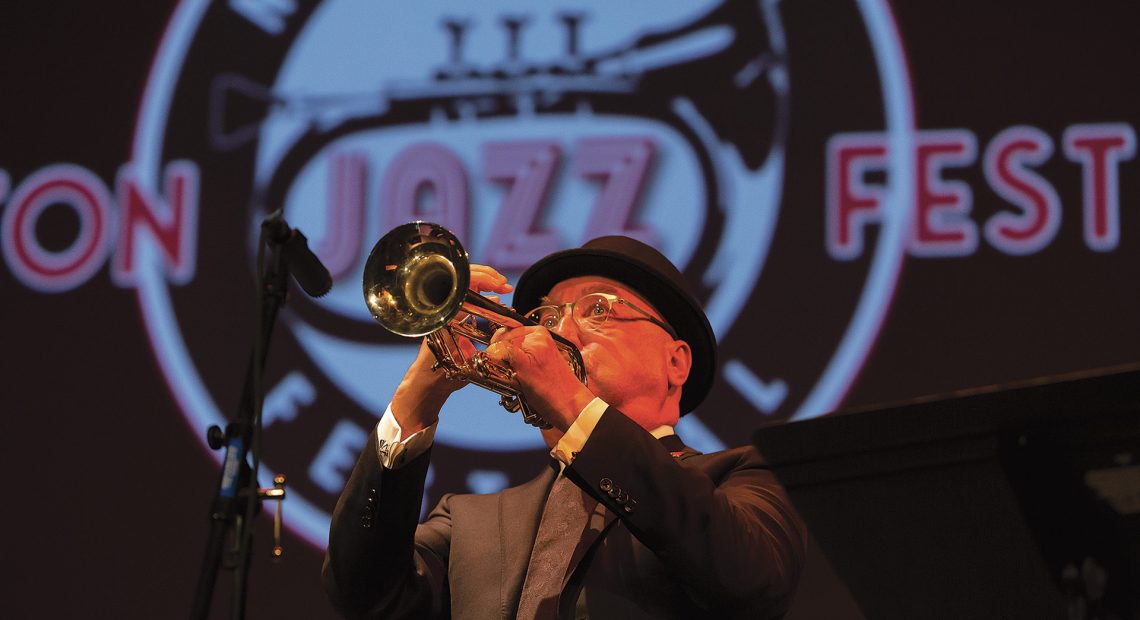 Bryan Lynch performs at the 2021 Jazz Festival in Northampton.