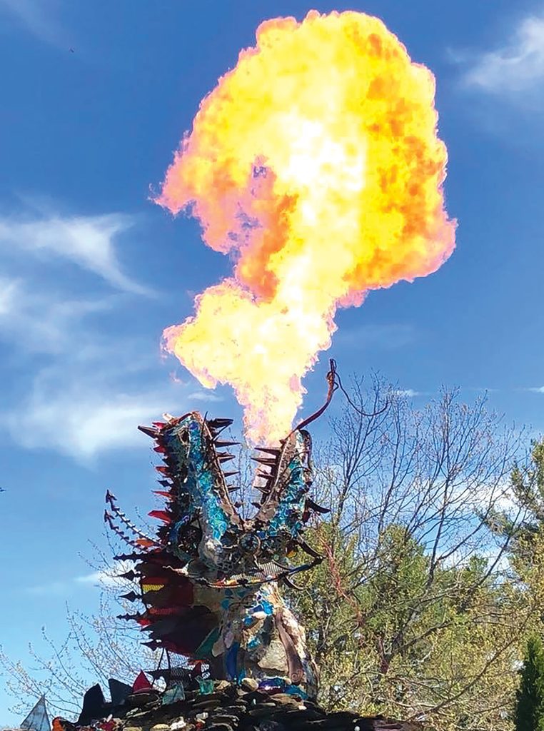 The fire-breathing dragon