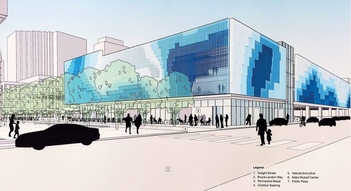 Architect’s rendering of the new parking garage