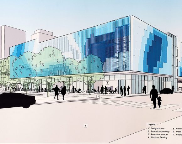 Architect’s rendering of the new parking garage