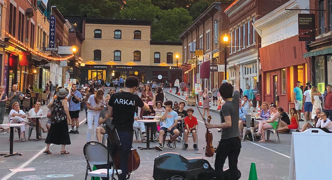 Great Barrington came to life with the help of weekend performances by Berkshire Busk!
