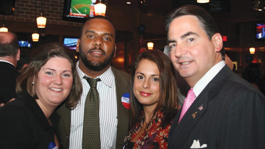 Mayor Domenic Sarno, right, was among the attendees at one of the early YPS gatherings.