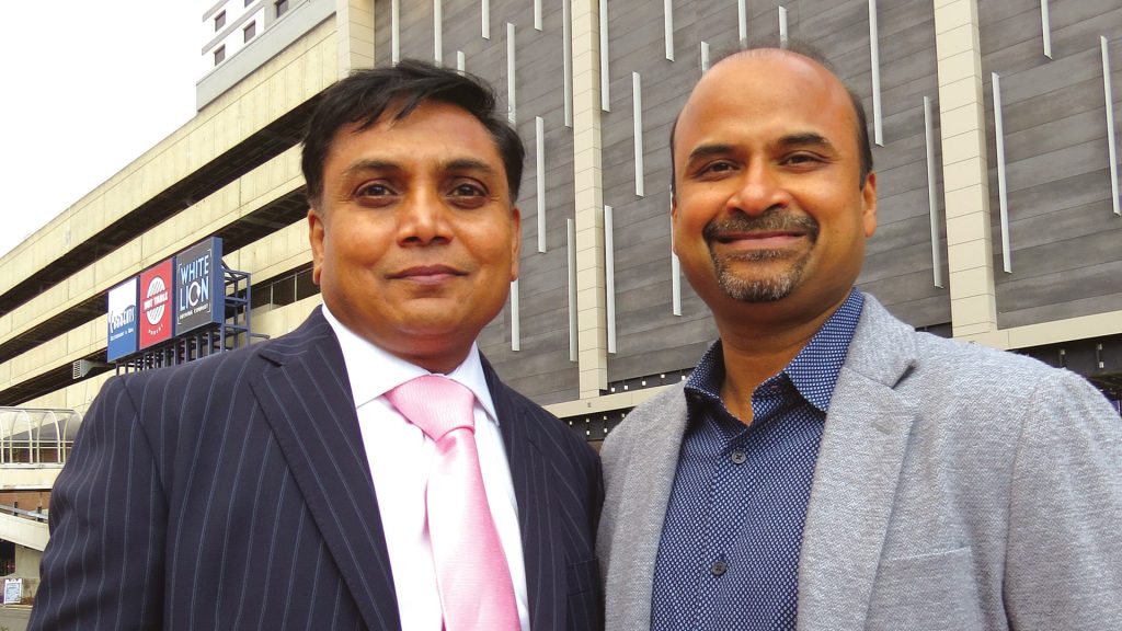 Dinesh Patel, left, and Vid Mitta