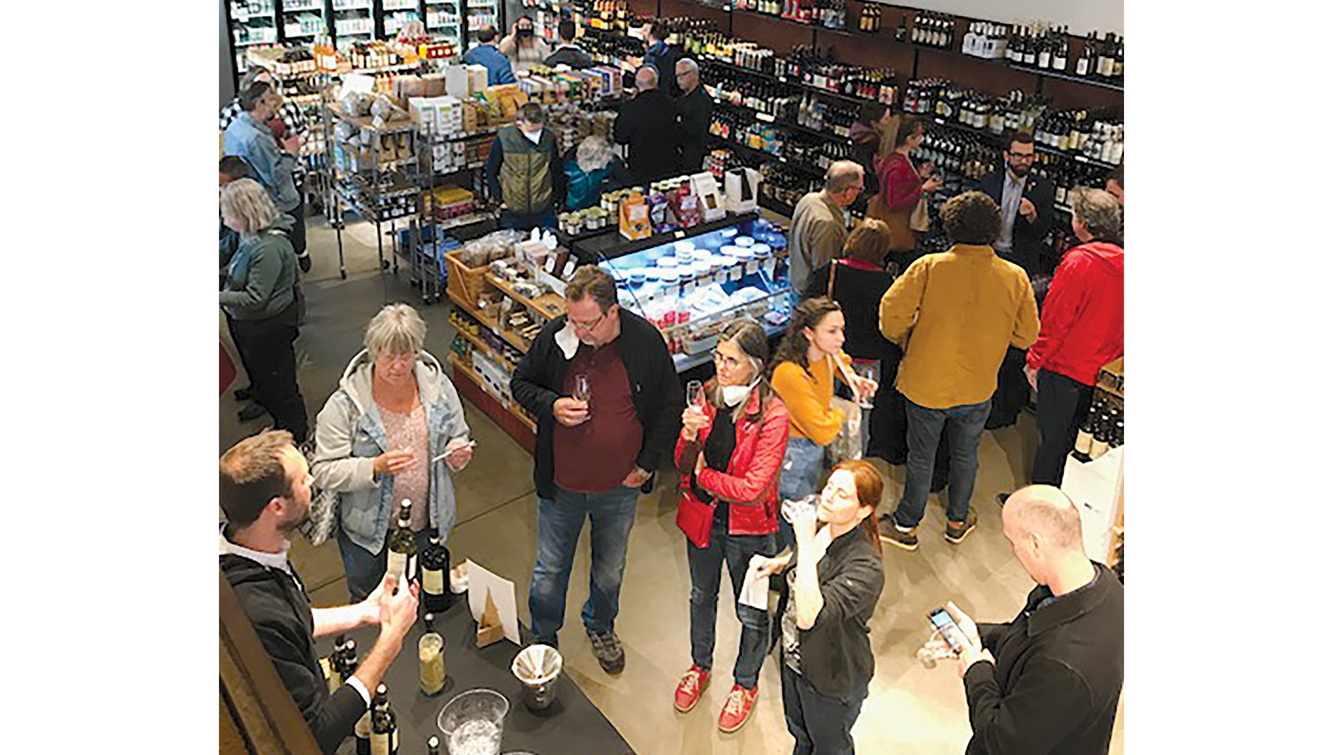 Wine tastings, such as this one at the location in the Mill District in North Amherst