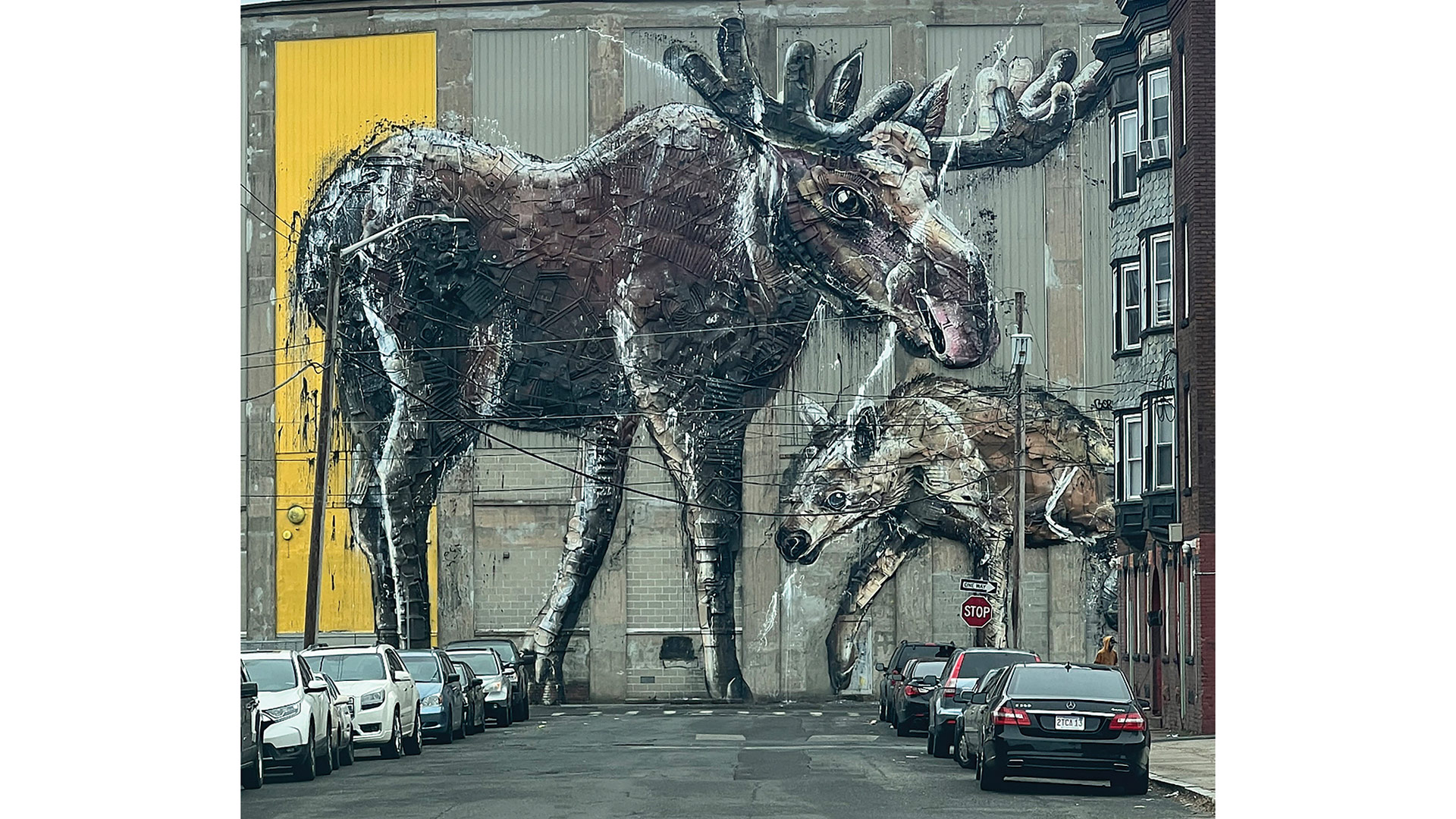This mural created by the artist known as BORDALO II