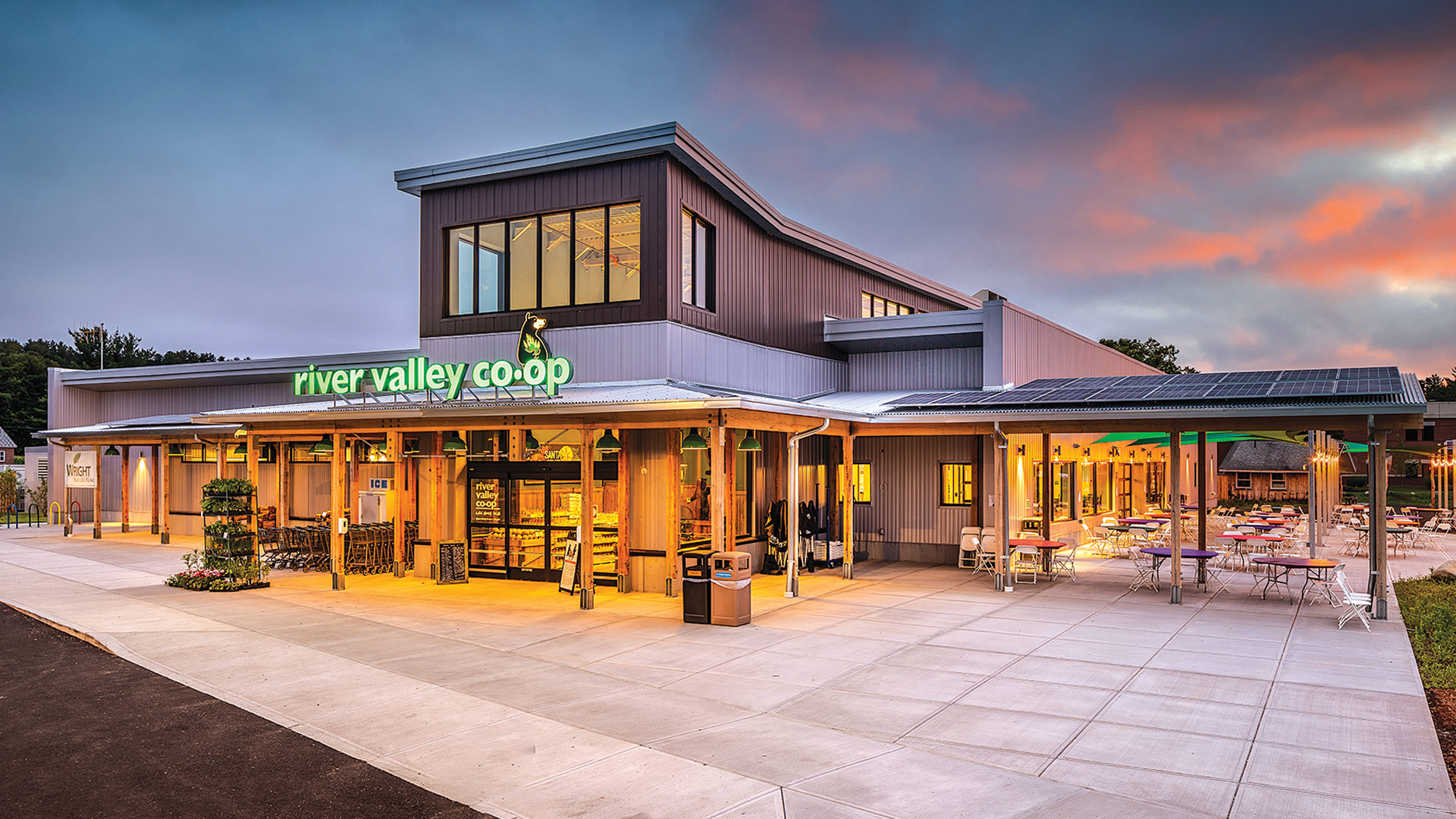 River Valley Co-op in Easthampton is a good example of a green building, a niche Wright Builders specializes in.