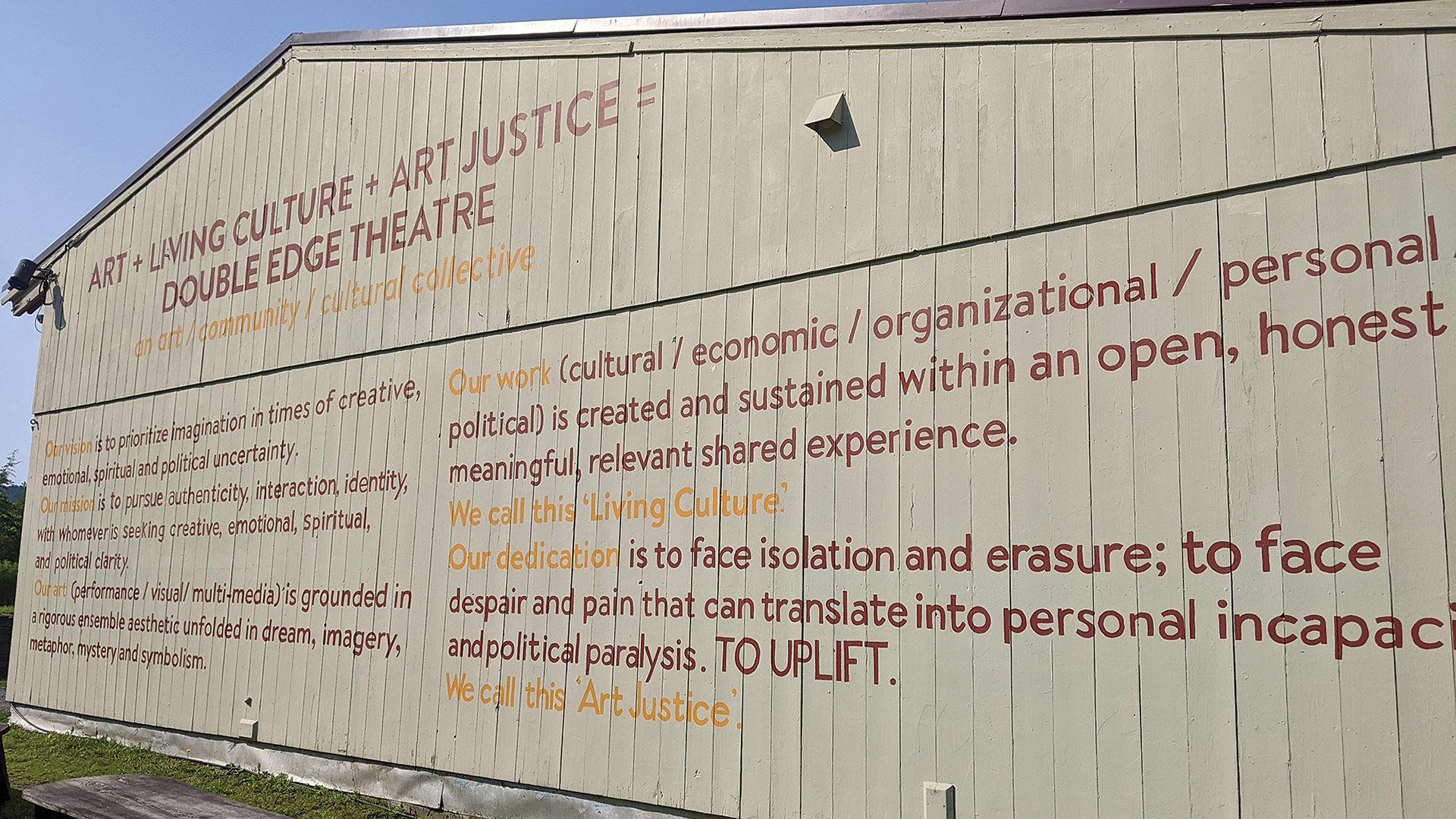 The concepts of ‘living culture’ and ‘art justice’ 
