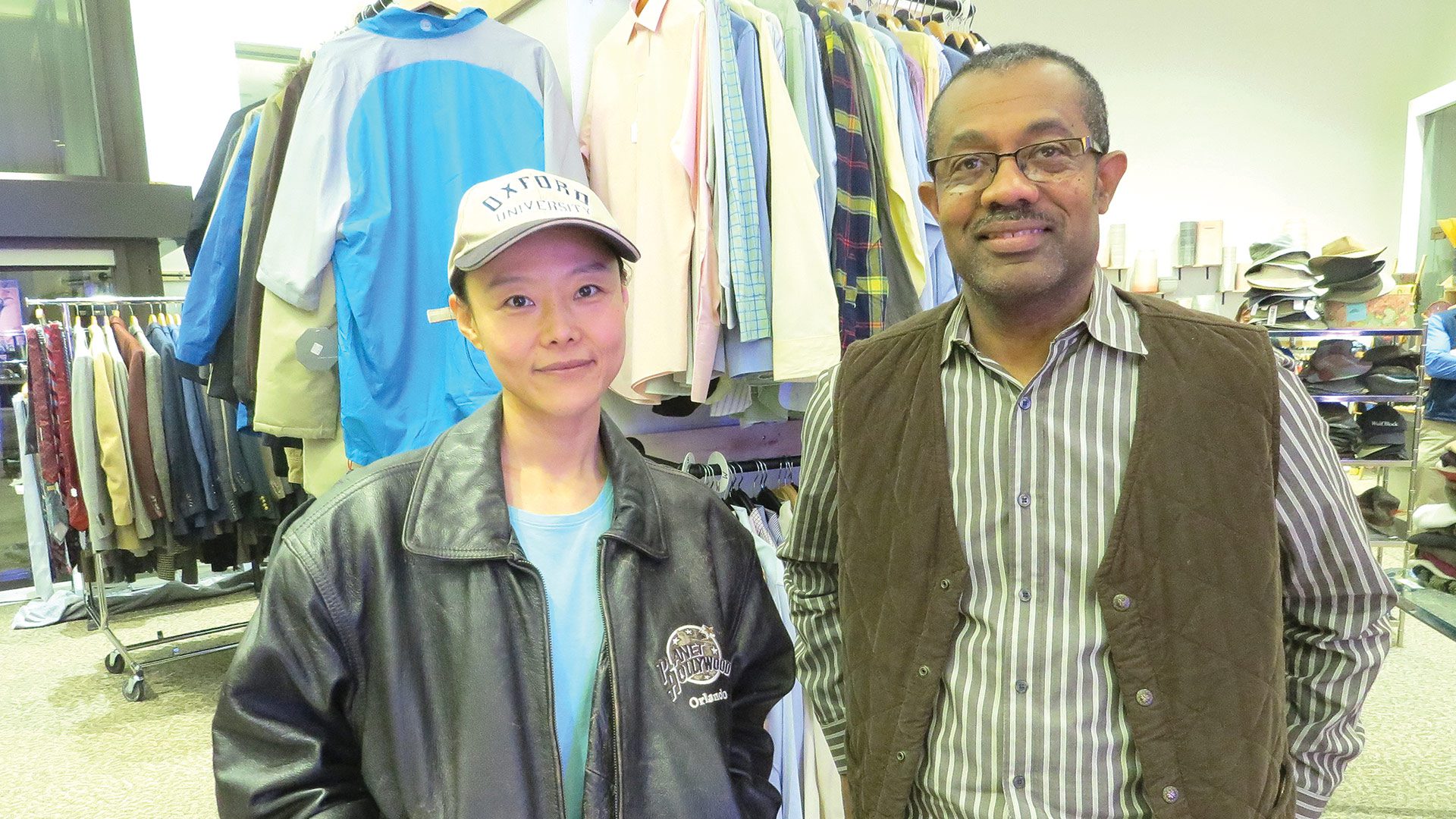 Wenting Jia, left, has partnered with Dick Robasson