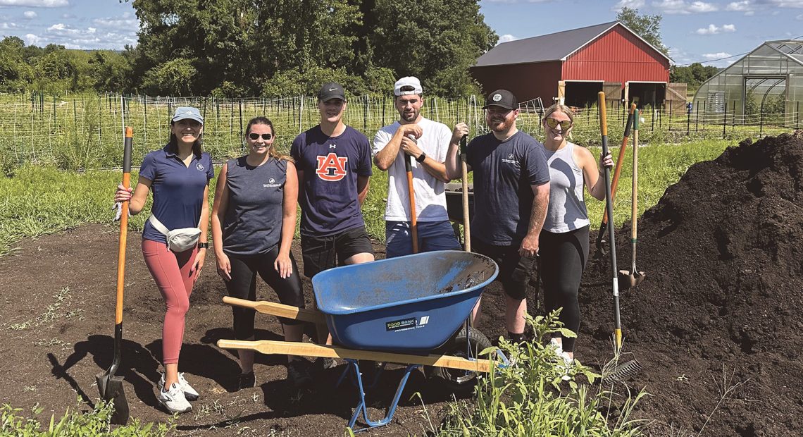 Meyers Brothers Kalicka, P.C. partnered with the Food Bank of Western Massachusetts’ Hadley Farm on July 19.