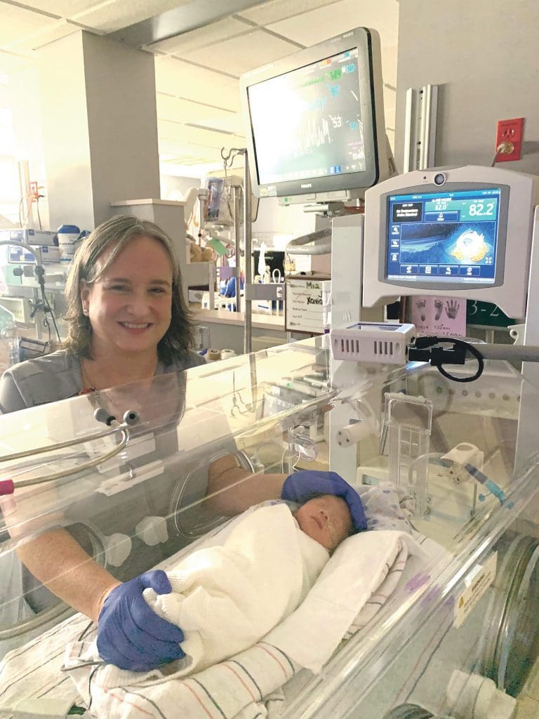 Maggie King says there are anywhere from 30 to 50 babies in the NICU at any given time