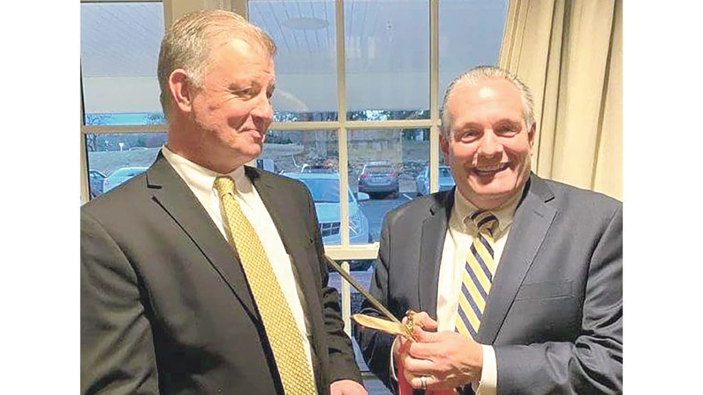 Michael Harrington, left, seen here with Michael Glick