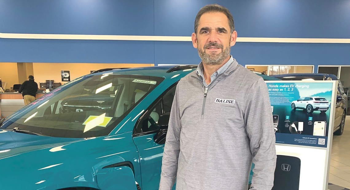 Ben Sullivan, seen here with a Honda Prologue