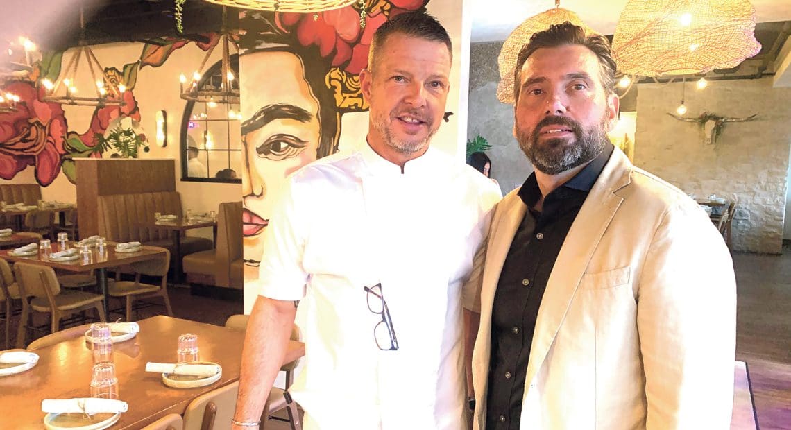 Ralph Santaniello, right, with executive chef and co-owner (and brother-in-law) Michael Presnal