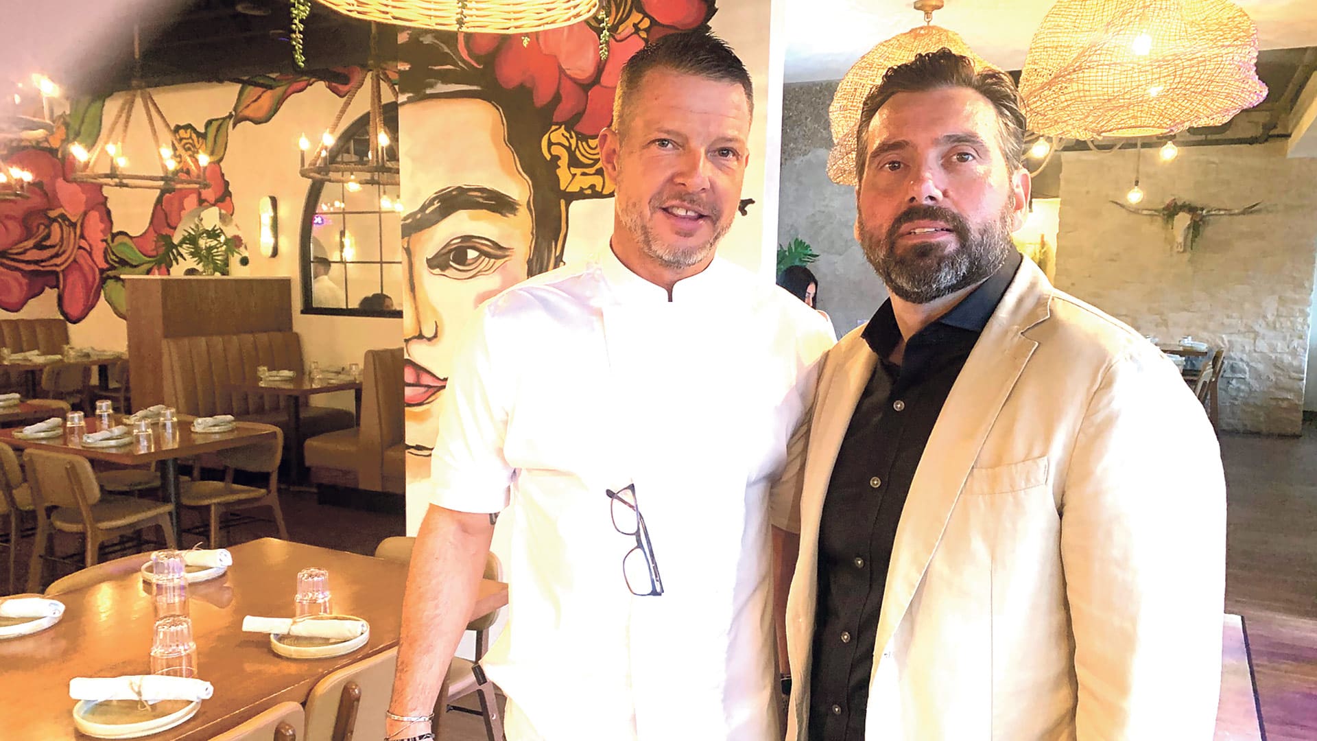 Ralph Santaniello, right, with executive chef and co-owner (and brother-in-law) Michael Presnal