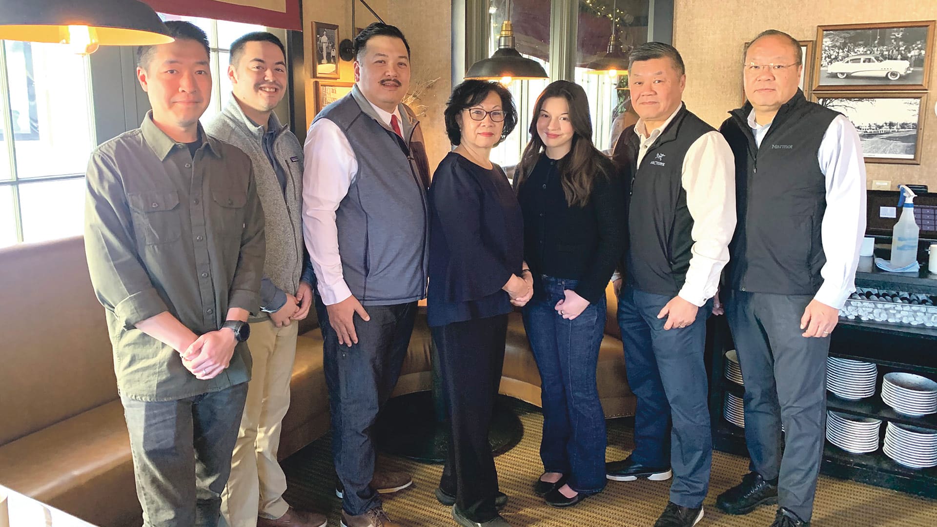 Members of the second and third generations of the extended Yee family