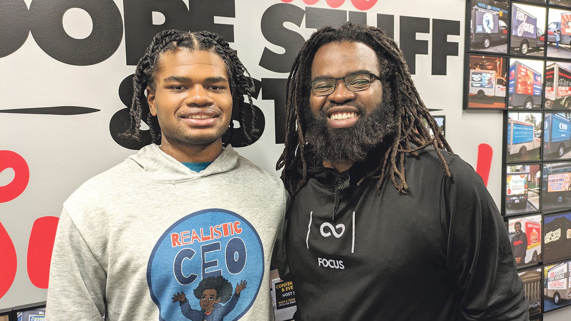 Mychal Connolly’s son, Mychal Connolly Jr. (left), 