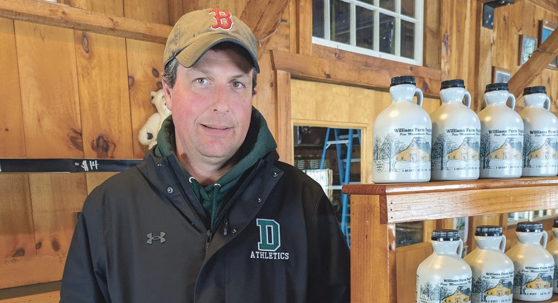 Chip Williams (pictured) and his sisters represent the fifth generation making maple syrup at the family’s sugarhouse.