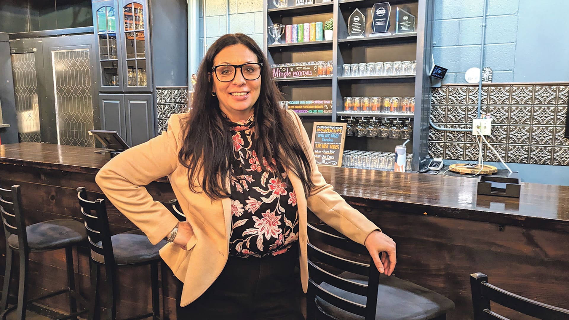 Tanzi Cannon stands in the brewery she co-owns with her husband, Joe Eckerle