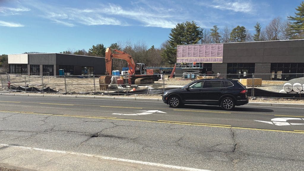 The Liberty Plaza project on Thorndike Street is nearing completion.