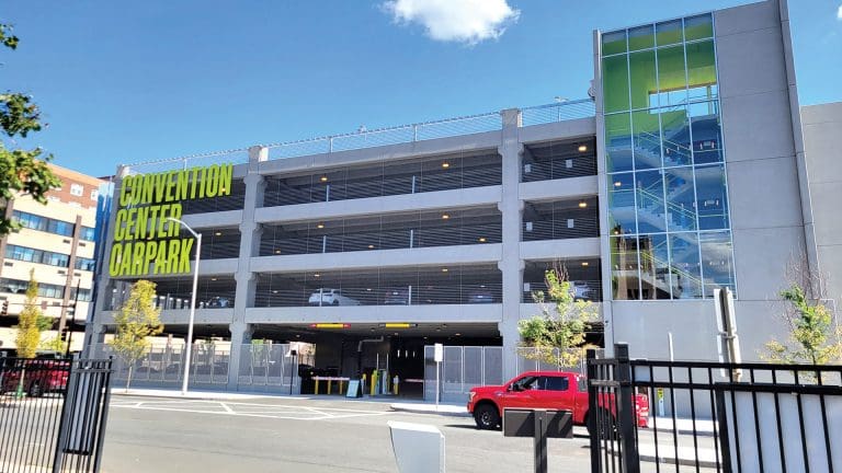 The new garage replaces a half-century-old structure that was torn down in 2022.